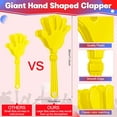 thumbnail image 2 of BlinkLLX 4 Pieces Jumbo Hand Clappers 11 Inch Noise Makers Party Favors Giant Large Hand Clappers Noise Makers for Sporting Events Cheers Ball Dance Basketball Football Noisemakers (Yellow), 2 of 14