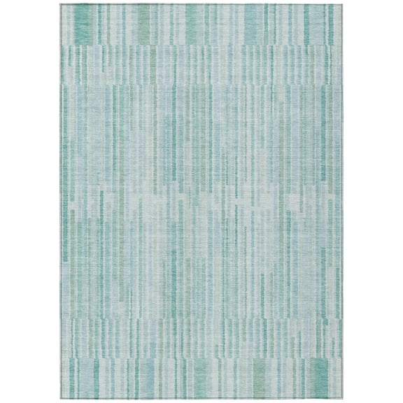 Dalyn Rugs Machine Washable Indoor/Outdoor Chantille ACN2102 Turquoise 2'6" x 3'10" Rug