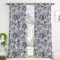 thumbnail image 4 of Tchckioa 52x63 Blackout Curtains for Bedroom,Privacy Protection Grommet Window Drapes,Set of 2,Flowers, 4 of 9