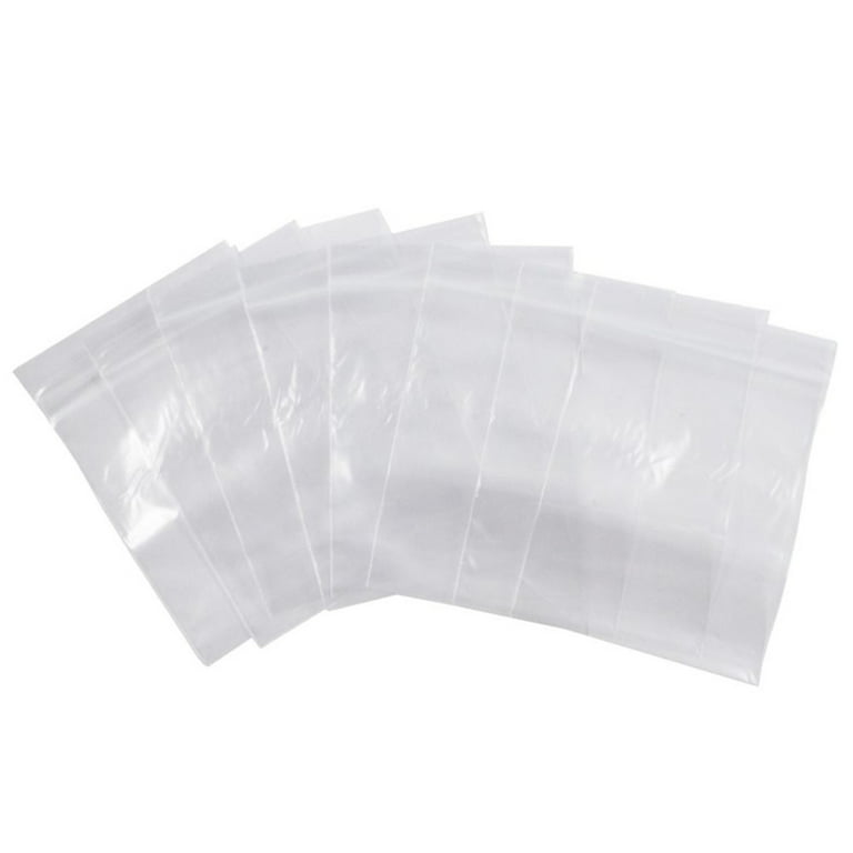  4 x 4 Clear Plastic Reclosable Zip poly Bags with Resealable  Lock Seal Zipper 500 Pack : Industrial & Scientific