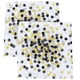 thumbnail image 2 of 20 servilletas de papel con estampado de estrellas y lunares, ideales para fiestas, bodas y cumpleaños (lunares negros)., 2 of 7