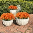 KPLFUBK 8 Bundles Artificial Daisy Mums Flowers Outdoor Fall Flowers