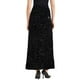 thumbnail image 4 of Falda Maxi de Terciopelo con Lentejuelas de Cintura Alta Elástica para Mujeres Inspire Chic XL Negra, 4 of 6