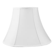 9x18x13.5" SLIP UNO FITTER White Bell Shantung Lampshade
