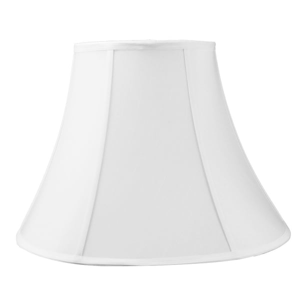 9x18x13.5" SLIP UNO FITTER White Bell Shantung Lampshade