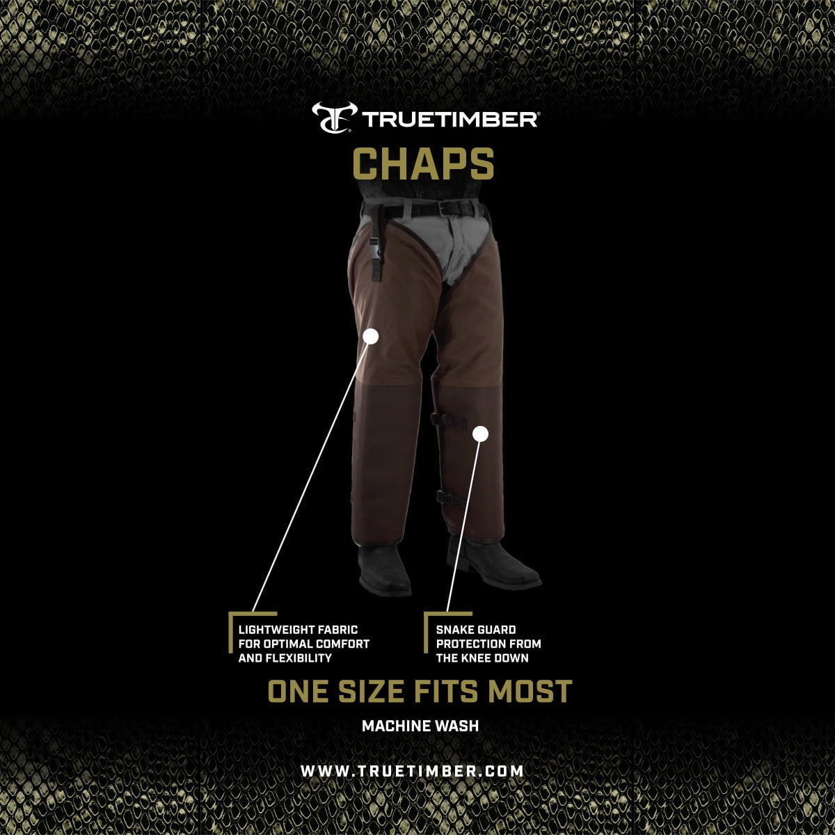 TrueTimber Unisex Snake Guard Hunting Chaps