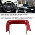 thumbnail image 3 of Car Car Steering Wheel Decoration Trim Red Carbon Fiber Fit for Range Rover Sport 14-17, 3 of 8