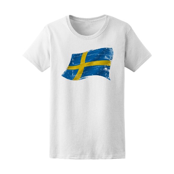 Flag Of Sweden In The Wind Tee Men's -Image by Shutterstock