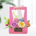 thumbnail image 4 of Juego de 2 Cestas de Flores de Fieltro para Bricolaje, Kit de Artesanía Floral para Fiesta en Casa rosa de colores rosa rosa Macarena Cesta de flores artesanal, 4 of 8