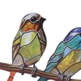 thumbnail image 4 of YAHHU Birds On Branch Desktop Ornaments Iron Double Painted Bird Colorful Figurine Tablet Home Office Decor Knick-Knacks Vivid Metal Art Gifts for Indoor Decoration 5 Birds (11.81 inches / 30.0 cm), 4 of 4