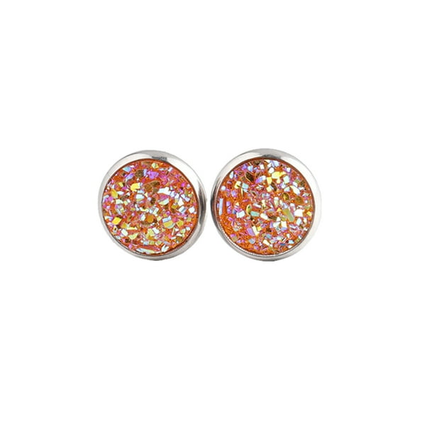 Qarigey 1 par de pendientes de tuerca de acero inoxidable para mujer, regalos para novias y esposas, joyería decorativa, fiesta de celebración de Ropa, zapatos y accesorios Miscelánea tipo 10 Qarigey AP011021-10