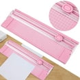 thumbnail image 6 of BLEEUS A4 Bidirectional Cutting Paper Cutter with Pull-out Ruler Photo Trimmers (Pink)Student Supplies, 6 of 9