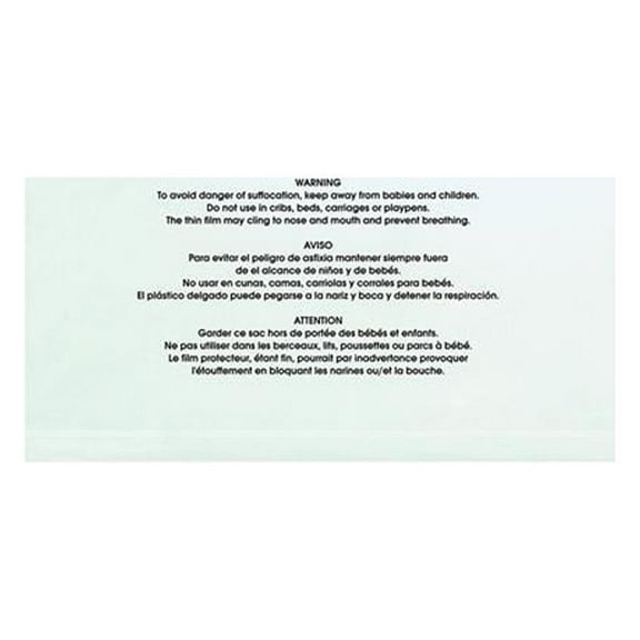 Box Partners PMV121815100 12 x 18 in. - 1.5 Mil Resealable Suffocation Warning Poly Bags with Vent Holes, Clear - Pack of 100
