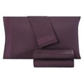 thumbnail image 2 of Empyrean Split King Sheet Set (5 PC), 16” Deep Pocket Split King Size Sheet Set, Split King, Eggplant, 2 of 7
