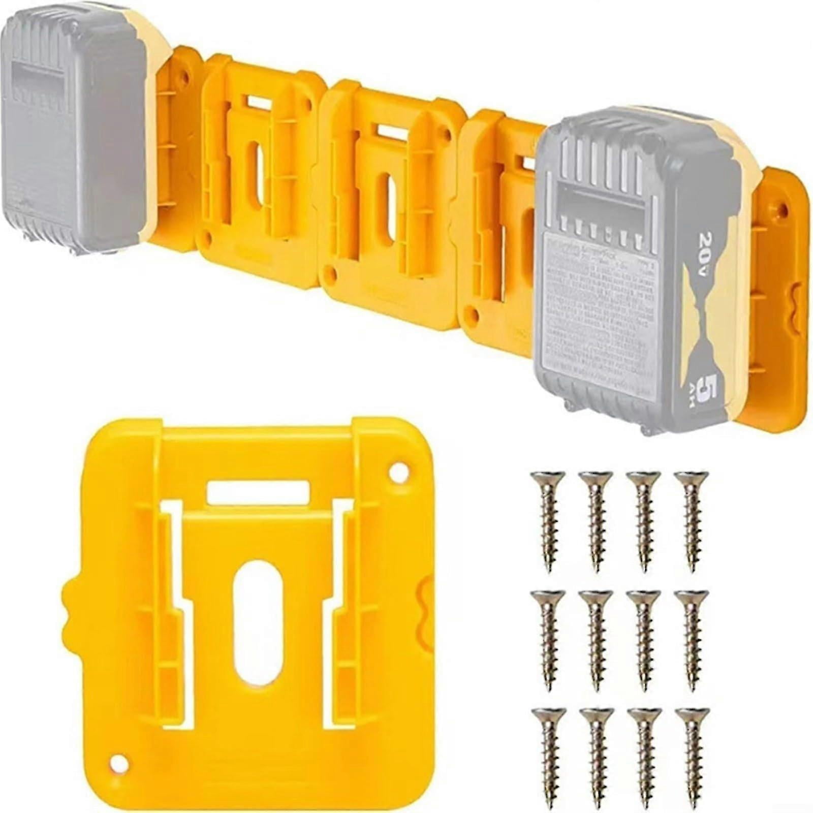 Wall Mount Rack, 5pack Abs Organizer Brackets For 18v Batteries, Easy ...