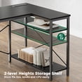 thumbnail image 3 of 54 Inch L Shaped Office Desk with Power Outlets, Computer Desk with Drawers, Corner Desk for Home Office, 3 of 9