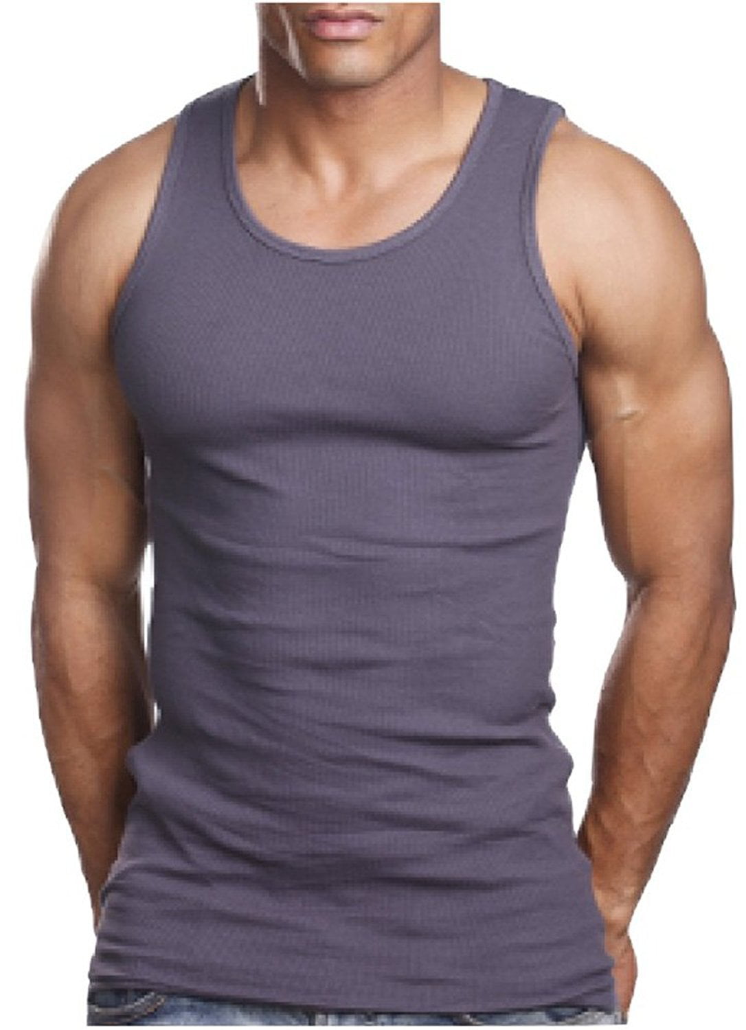 ToBeInStyle - ToBeInStyle Men's A-Shirt Tank Top Muscle Shirt - Walmart ...