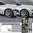 thumbnail image 1 of sdhkgrrt 2Pcs Reflective Chrome Paint Markers, Chrome Liquid Paint Pens For Car Trim, Permanent Reflective Markers For Model Metal Plastic Repair, Diy Car Detailing Essential Kit, 1 of 9