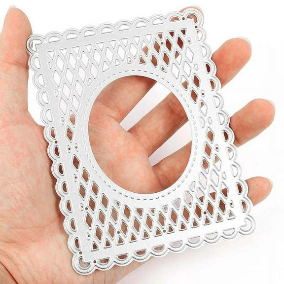 Metal Die Cuts, Lace Invitation Background Cutting Dies for DIY Scrapbooking Album Decorative Paper Card Craft DIY