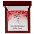 thumbnail image 1 of To My Wife You're My Girl Alluring Ribbon Necklace Message Card, 1 of 7