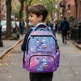 thumbnail image 4 of Aplkyhs Backpack for Kids 9-12 School Bag Lightweight Durable Bookbag for Daily School Travel Cute Galaxy Axolotl, 4 of 7
