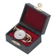 thumbnail image 2 of Miniatura de tuba, bombardino de latón chapado en oro, instrumento musical de tuba en miniatura, regalo con base, 2 of 14