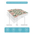 thumbnail image 5 of Quilts Full Size, Pink Green Flower Soft Comforter Bedding Set for Bed, Elegant Spring Floral Abstract Art Lightweight Quilted Bedspread with Pillow Cover(2 Pieces) for All Season, 78x90 Inch, 5 of 6