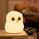 thumbnail image 5 of Night Light, RGB Changing Owls Night Light, Cute Silicone Owls Nightlight for Gifts, Kawaii Bedside Lamp for Sleep Aid, 5 of 5