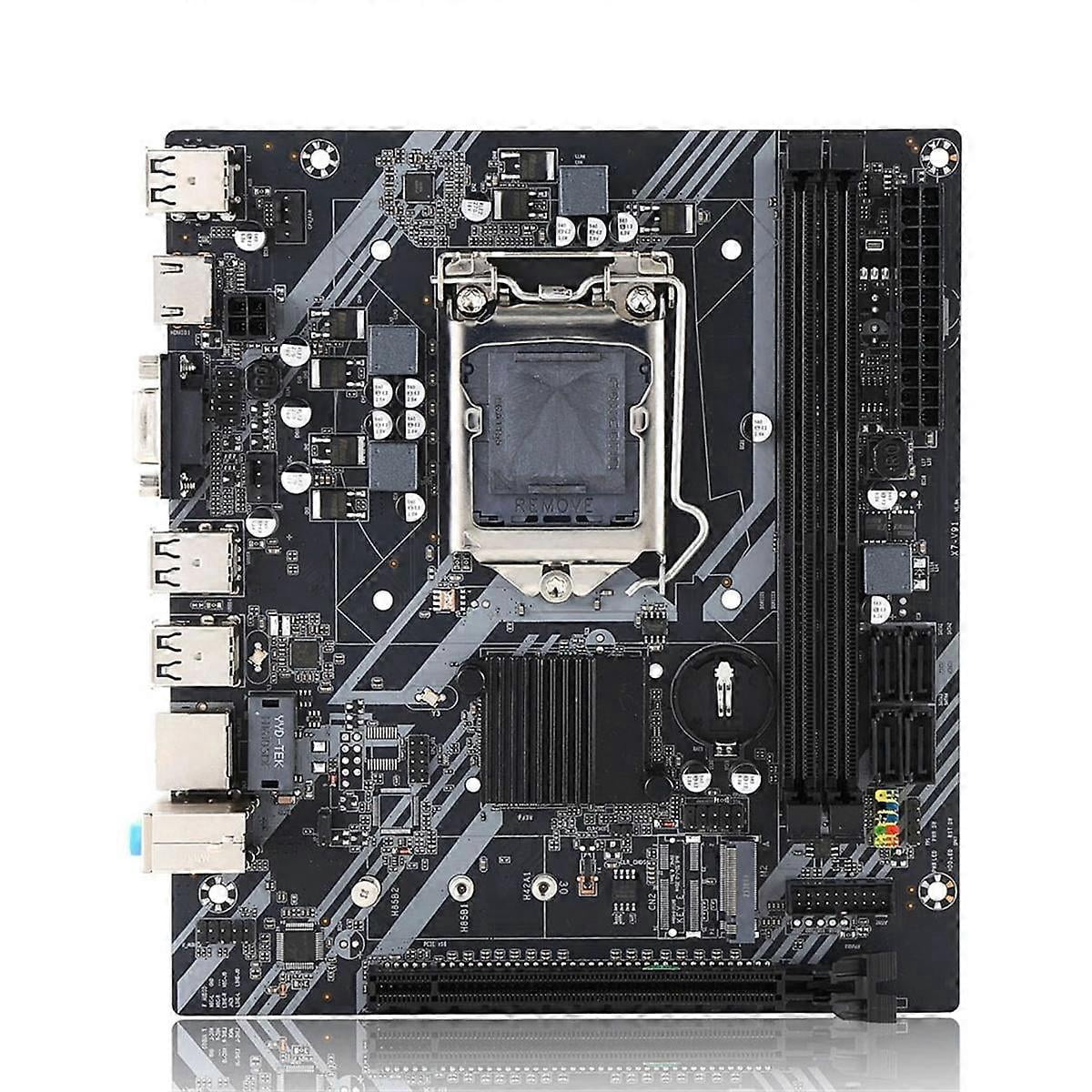 Scheda Madre H61-S LGA1155 Con M.2 Per PC Desktop – Supporta Intel I3, I5, I7 Di 2ª E 3ª Gen, DDR3 E PCI-E 16X!