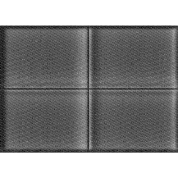 Ahgly Company Machine Washable Indoor Rectangle Transitional Black Area Rugs, 2' x 3'