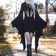 thumbnail image 2 of Womens Summer Dresses Fashion Vintage Flared Sleeve Dress Gothic Dress Performance Plus Size Dress Pink XXXL, 2 of 4