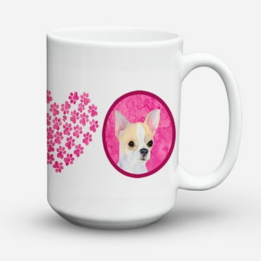 Carolines Treasures SS4749-PK-CM15 Pink Chihuahua Coffee Mug 15 oz 15 ounce multicolor