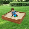thumbnail image 2 of Badger Basket Simple Wooden Sandbox with Liner and Cover, 2 of 9