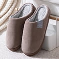 thumbnail image 2 of HCNTES House Slippers for Women Men Slip on Indoor Barefoot Slipper Socks Fuzzy Cozy Sock Shoes for Home Bedroom Travel(Coffee,12), 2 of 9