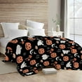 thumbnail image 5 of Halloween Ghost Pumpkin Throw Blanket,Cute Bats Spider Web Mushroom Throw Blanket for Couch Sofa Bed Chair Soft Flannel Fleece Halloween Decor Throw Festival Gifts 50x60 Inches, 5 of 21