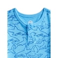 thumbnail image 2 of Wonder Nation Baby Boys Henley Tee with Short Sleeves, Sizes 0M-24M, 2 of 3