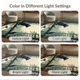 thumbnail image 7 of ODIKA 9'x12' Washable Area Rug Fishing Forest Print Perch Wildlife Border Cabin Motif Motifs for Master Suite, California King, Under Bed, Non-Shedding, Easy Care, 7 of 7