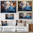 thumbnail image 4 of Designart "Sapphire Monarch Of Ancient Israel: Solomon'S Reign" Christianity Floater Framed Wall Decor, 4 of 5