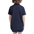 thumbnail image 2 of Hat and Beyond Kids Uniform Short Sleeve Stretch Soft Pique Polo T-Shirts, Sizes 4-20, 2 of 5
