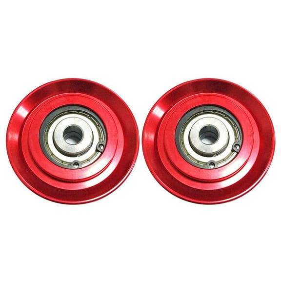 2pcs 73mm Universal Aluminum Lift Heavy Load Bearing Pulley Wheel Cable Fitness Gym Equipment