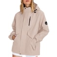 thumbnail image 4 of ManxiVoo Veste Imperméable à Capuche pour Femmes Multi-Poches Manteau d'Activité Extérieure Coupe-Vent Équipement de Randonnée pour Aventurières Taille P Rose, 4 of 6