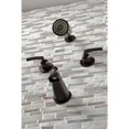 thumbnail image 4 of Kingston Brass KBX8145EFL Centurion Two-Handle Tub and Shower Faucet, Oil Rubbed Bronze, 4 of 5
