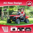 thumbnail image 3 of karbost 2 Seater 24V Kids Electric Ride On Dump Truck 4WD Remote Control EVA Tires Red, 3 of 7