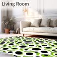 thumbnail image 2 of ODIKA 3'x5' Machine Washable Non-Slip Area Rug, Exotic Animal Spotted Design Accent High Traffic Rug with Pad, Green, 592637, 2 of 8