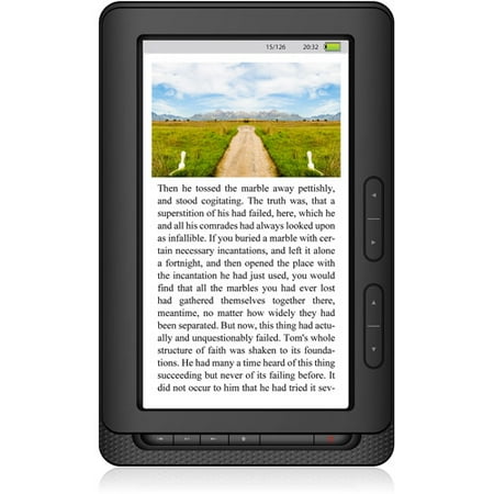 Ematic 7" eBook Reader with Video Playback, Music Playback, FM Radio & Kobo eReading Software; EB104B