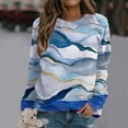 thumbnail image 2 of Long Sleeve Tops O Neck Loose Pullover Women Graphic Sweatshirts Comfy Retro Tops Daily Tops Tunic Sweatshirts, 2 of 5