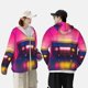 thumbnail image 4 of Balery Neon Cassette Tape Sudadera ligera de manga larga con capucha y protección solar UPF 50+ para hombre y mujer, ideal para pesca y running-3X-Large, 4 of 7
