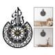 thumbnail image 4 of Reloj de pared para sala de estar moderno, reloj de cocina, reloj de pared silencioso minimalista, negro, 4 of 9