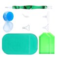 thumbnail image 2 of Juego de bolígrafos de pintura de diamantes, juego de bolígrafos para taladrar, bordado, manualidades, kit de alfombrilla de dibujo de diamantes de imitación, verde seitruly HA003828-05, 2 of 6