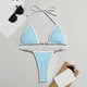 thumbnail image 3 of WILLBEST Traje de Baño para Dama Traje de Baño de Dos Piezas Multicolor Sólido Tobikini con Diseño de Alambre de Almohadilla Extraíble para Mujer, 3 of 3